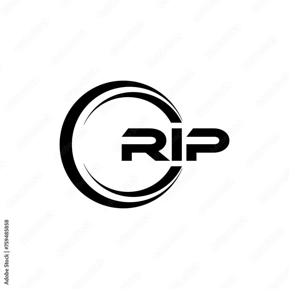 RIP letter logo design with white background in illustrator, cube logo, vector logo, modern alphabet font overlap style. calligraphy designs for logo, Poster, Invitation, etc. RIP letter logo design with white background in illustrator, cube logo, vector logo, modern alphabet font overlap style. calligraphy designs for logo, Poster, Invitation, etc.
