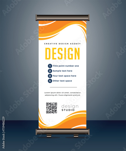 corporate business roll up banner standee pull up banner x banner template