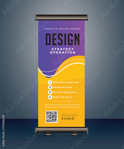 corporate business roll up banner standee pull up banner x banner template photo