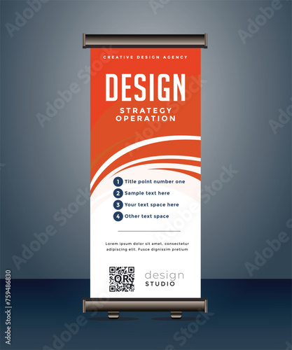 corporate business roll up banner standee pull up banner x banner template