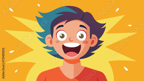 Excited Child With a Wide Smile and Sparkling Eyes