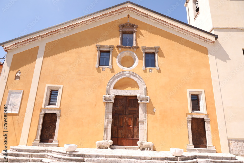 church in pietraroja, benevnto, italy