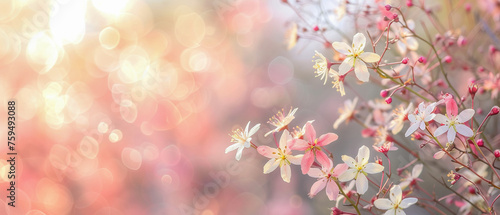 A beautiful bouquet of white flowers with pink accents. Concept of beauty and delicacy