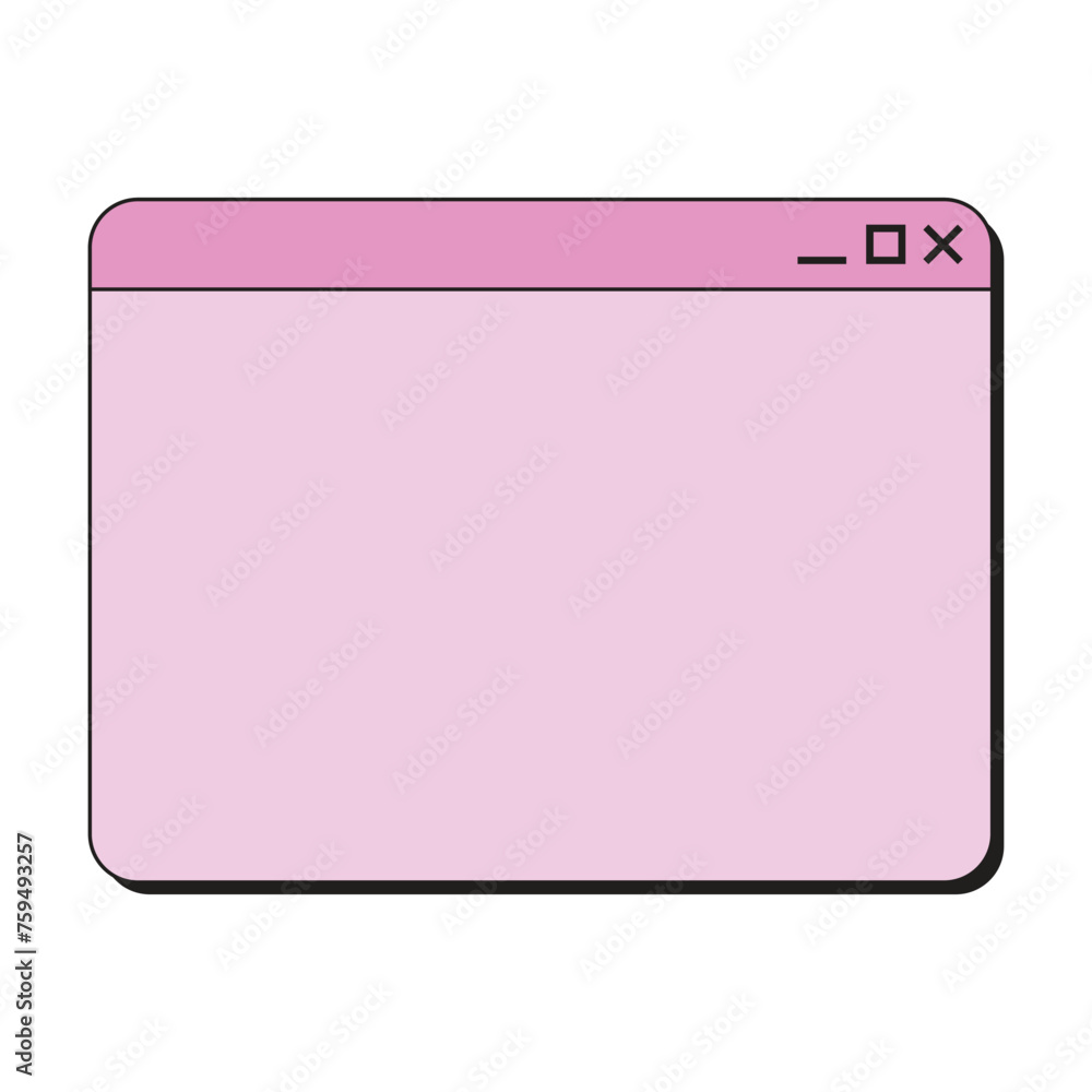 Pink Cute Retro Windows Frame Pink Cute Retro Windows Frame