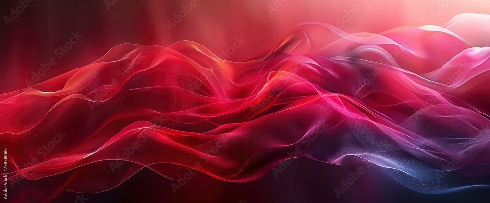 Obraz premium abstract red gradient fluid wave background , Background HD For Designer