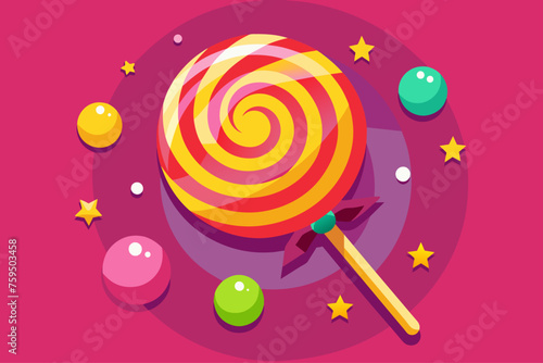 candy lollipop template background is