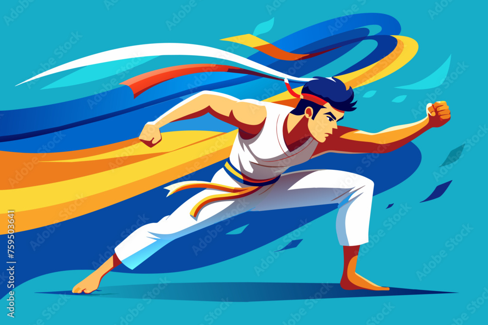 capoeira sport background is