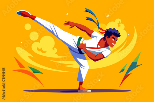 capoeira sport background is