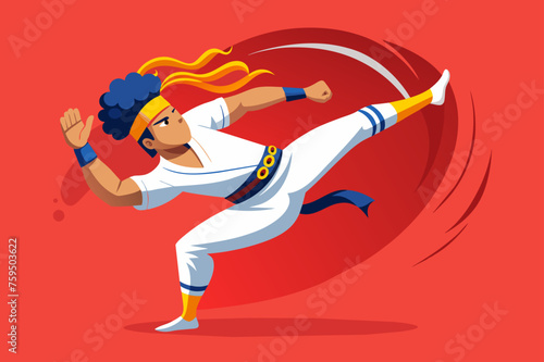 capoeira sport background is