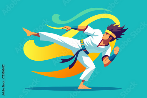 capoeira sport background is