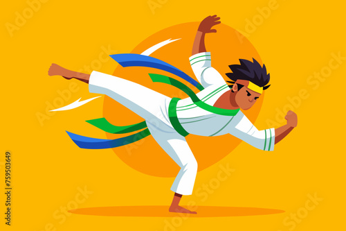 capoeira sport background is