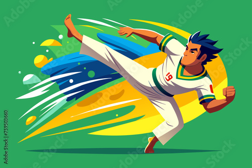 capoeira sport background is