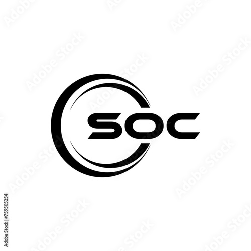 SOC Logo Design, Inspiration for a Unique Identity. Modern Elegance and Creative Design. Watermark Your Success with the Striking this Logo.