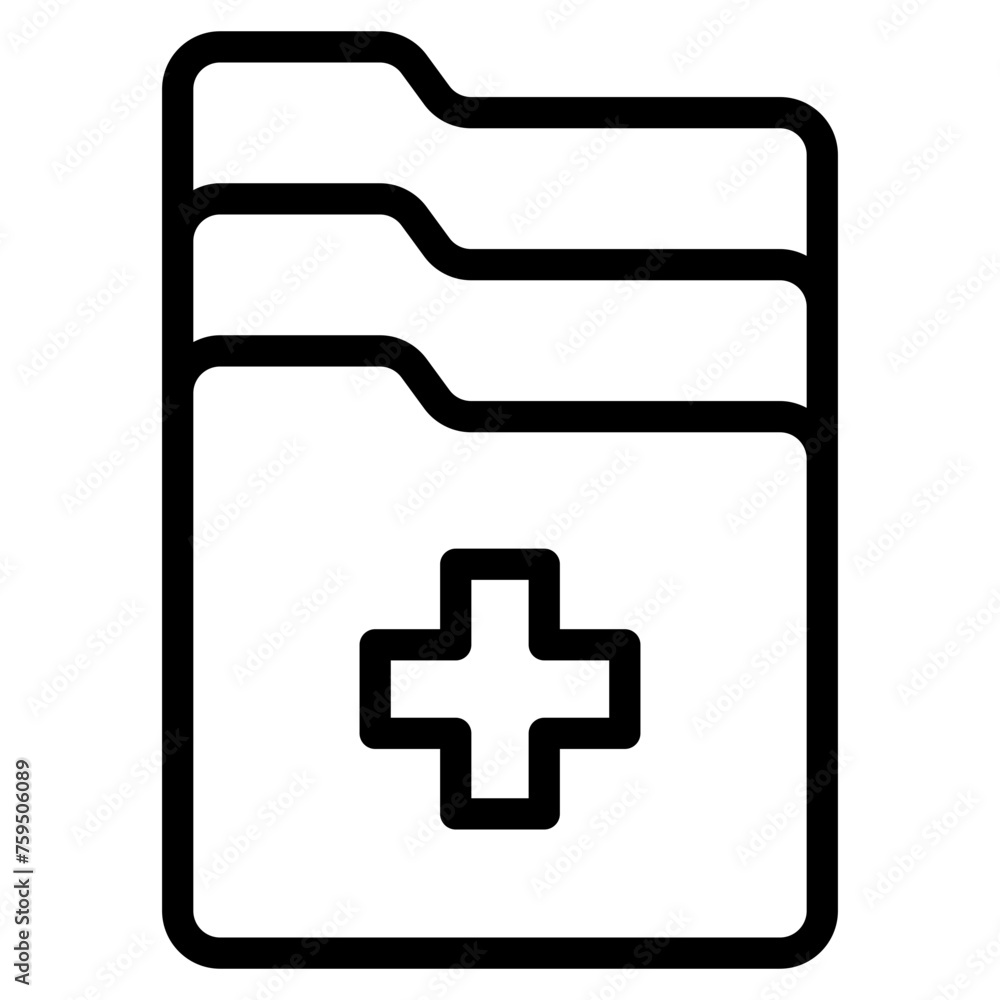 Medical results folders icon Medical results folders icon