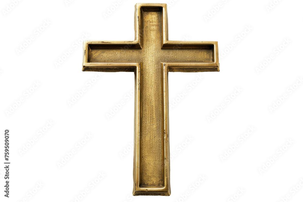 Bold Cross Symbol on transparent background,