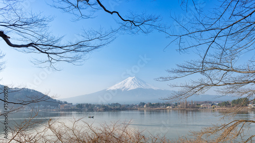 Mount Fuji at Lake Kawaguchiko, Yamanashi prefecture, Japan