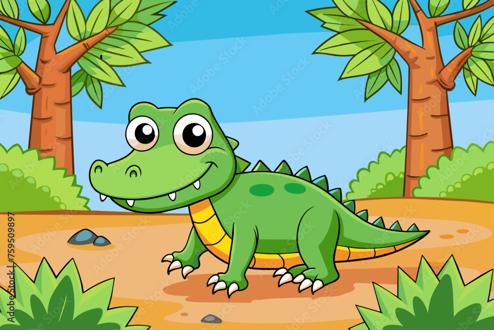 crocodile cute background is tree crocodile cute background is tree