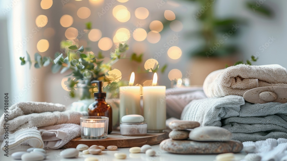Beautiful spa treatment composition Beautiful spa treatment composition