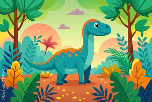 dino background is tree