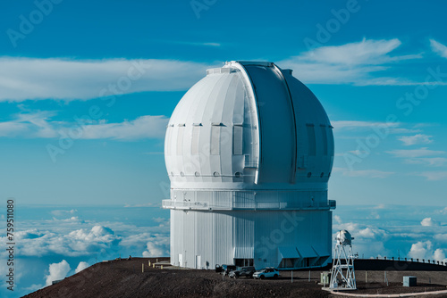 Mauna Kea Observatories. The summit of Mauna Kea, Hawaii island / Big island. the highest point in Hawaii and second-highest peak of an island on Earth. 
