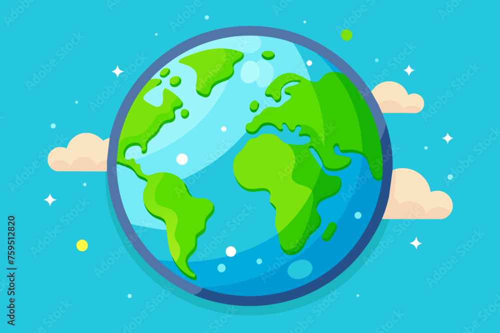 Naklejka premium earth template background is