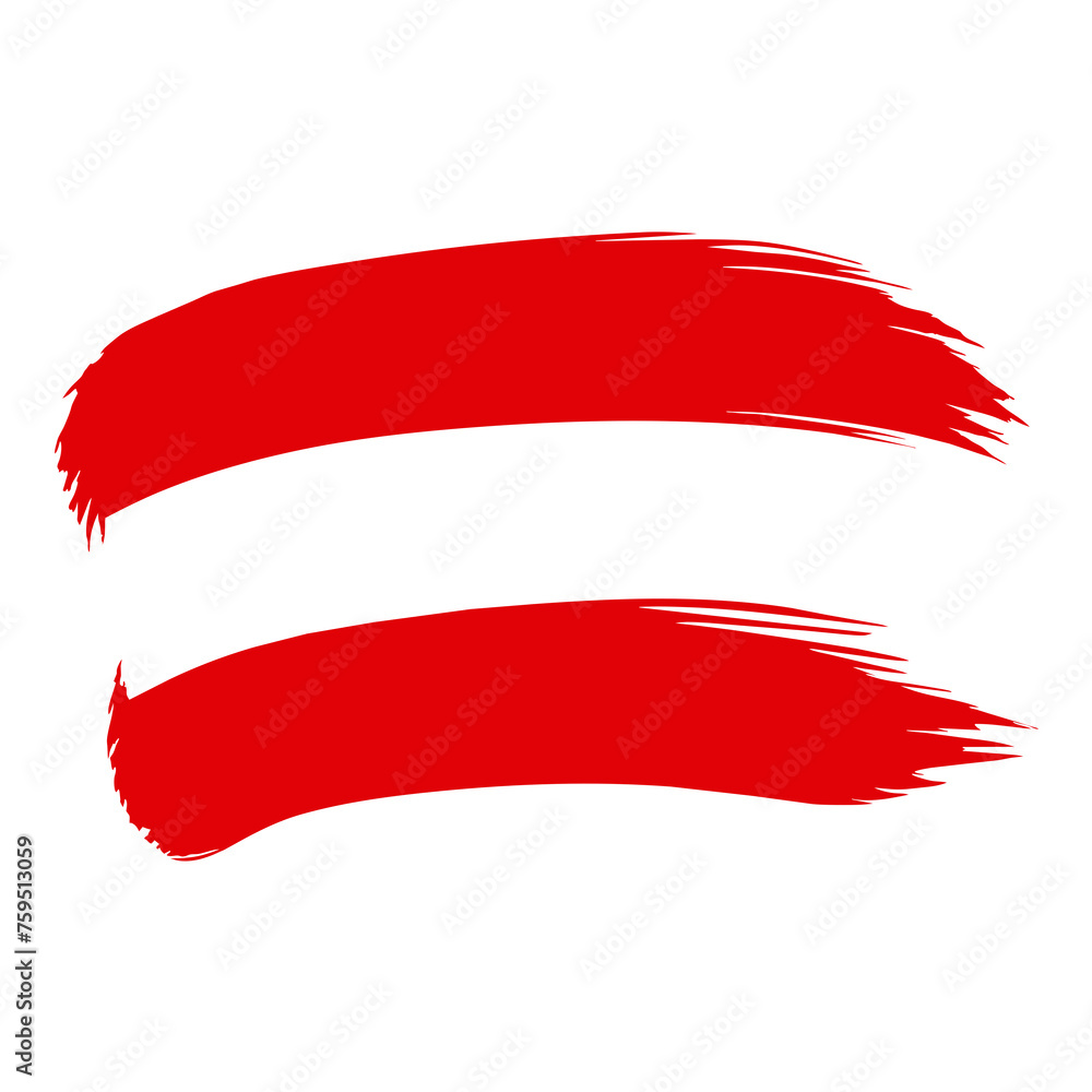 Austria Country flag and Brush Strokes Vector Illustration Austria Country flag and Brush Strokes Vector Illustration
