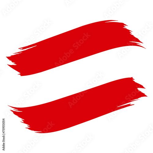 Free Download Austria Country flag and Brush Strokes Vector Illustration - GFXLoad