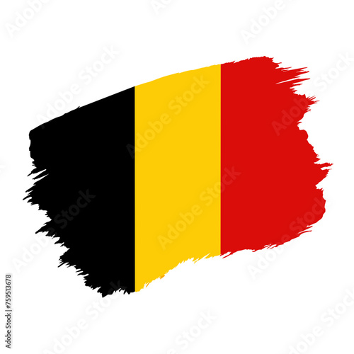 France Country flag and Brush Strokes