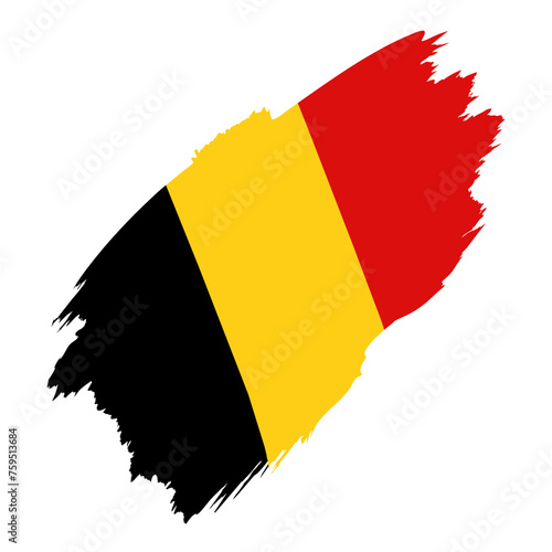 France Country flag and Brush Strokes