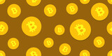 Bitcoin Cryptocurrency Background Pattern Illustration