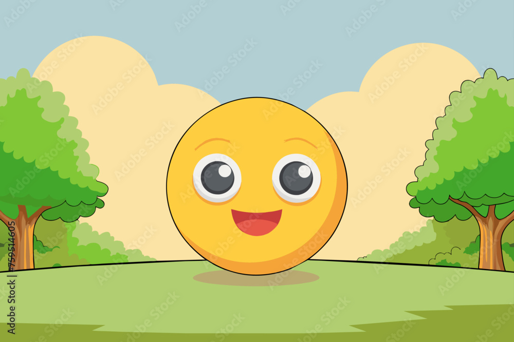 Fototapeta premium emoticon background is tree