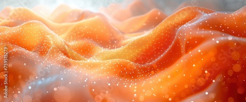 orange curve background with dots, Background HD For Designer