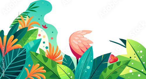 flamingo background is tree