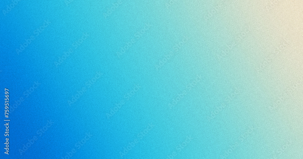abstract gradient grain background -blue -teal - beige - obrazy, fototapety, plakaty 