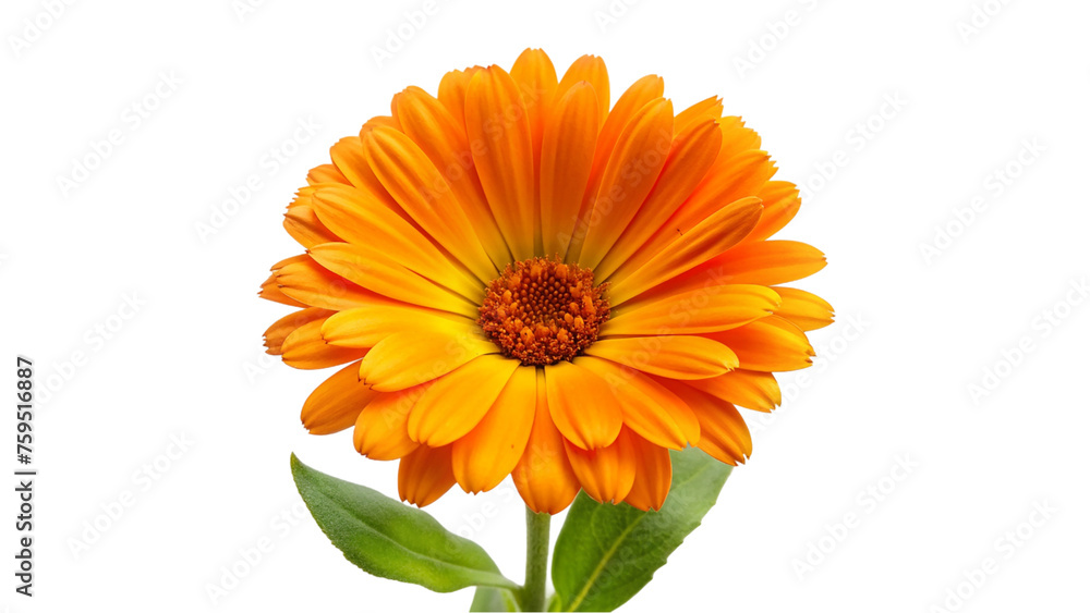 Calendula flower isolated on transparent background. Marigold flower. Calendula flower isolated on transparent background. Marigold flower.