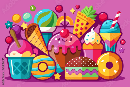 foods sweets background is 