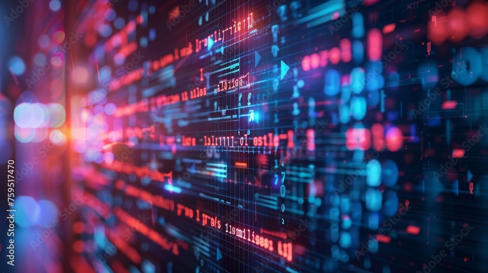Cyberattack occurring on a network Cyberattack occurring on a network