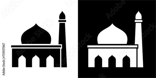masjid icon mosque design photo