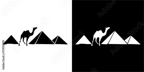 egypt piramid icon photo