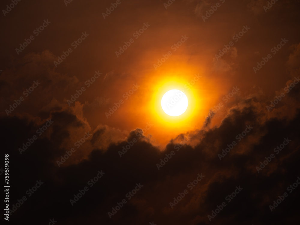 White Sun Radiates in a Yellow Circle White Sun Radiates in a Yellow Circle