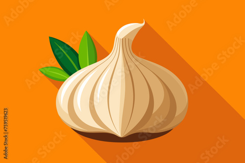 A bed of garlic vegetables with green shoots and mature bulbs, adding a zesty aroma to any kitchen.