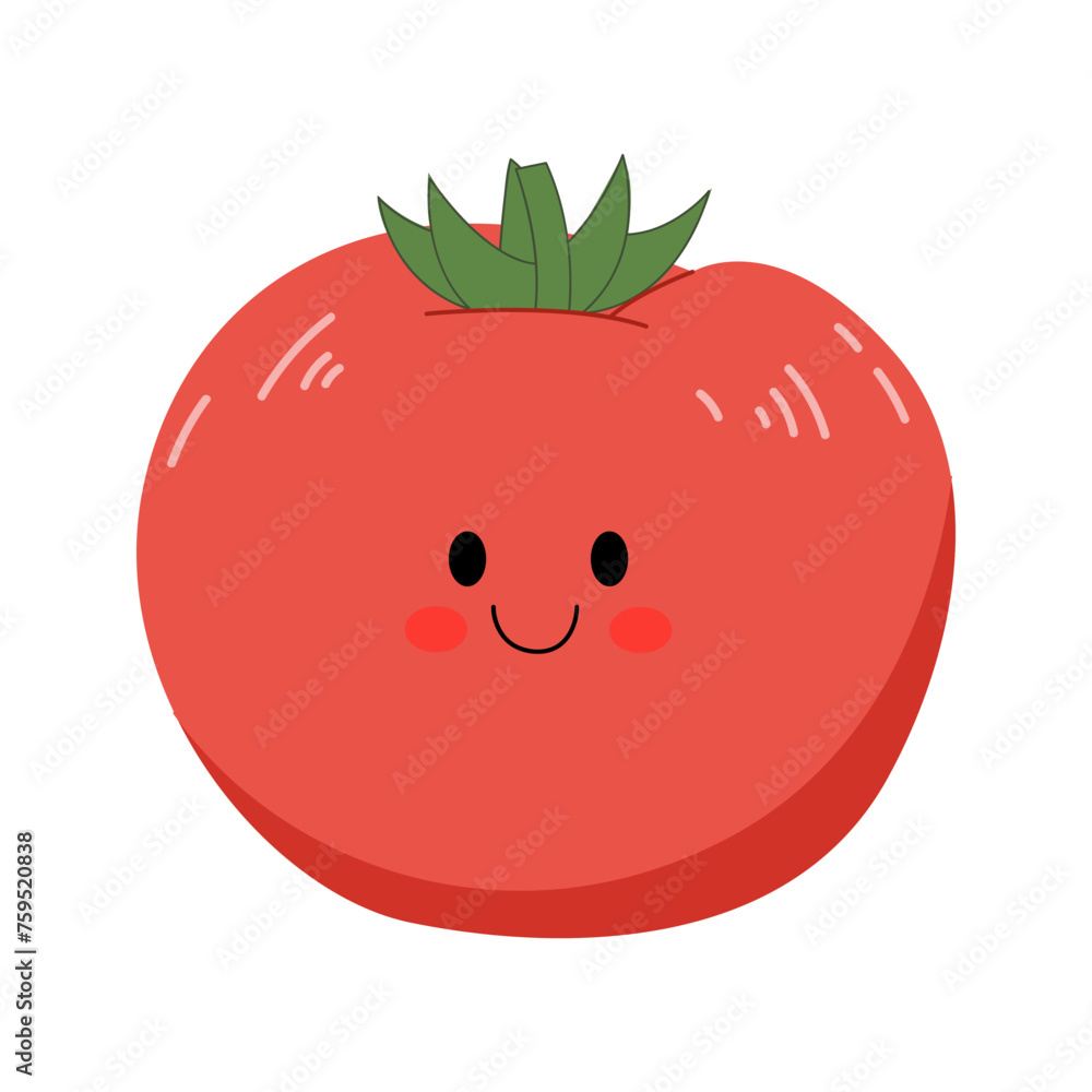 hand drawn cute tomato illustration hand drawn cute tomato illustration