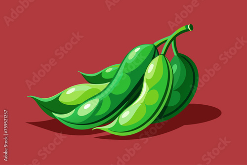 green beans vegetable background