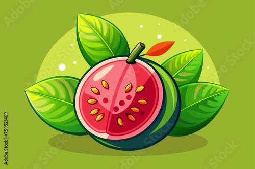 guava fruit background is