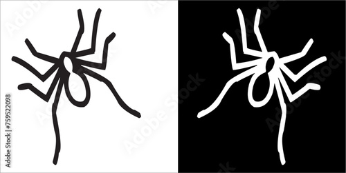 Illustration vector graphics of spider icon