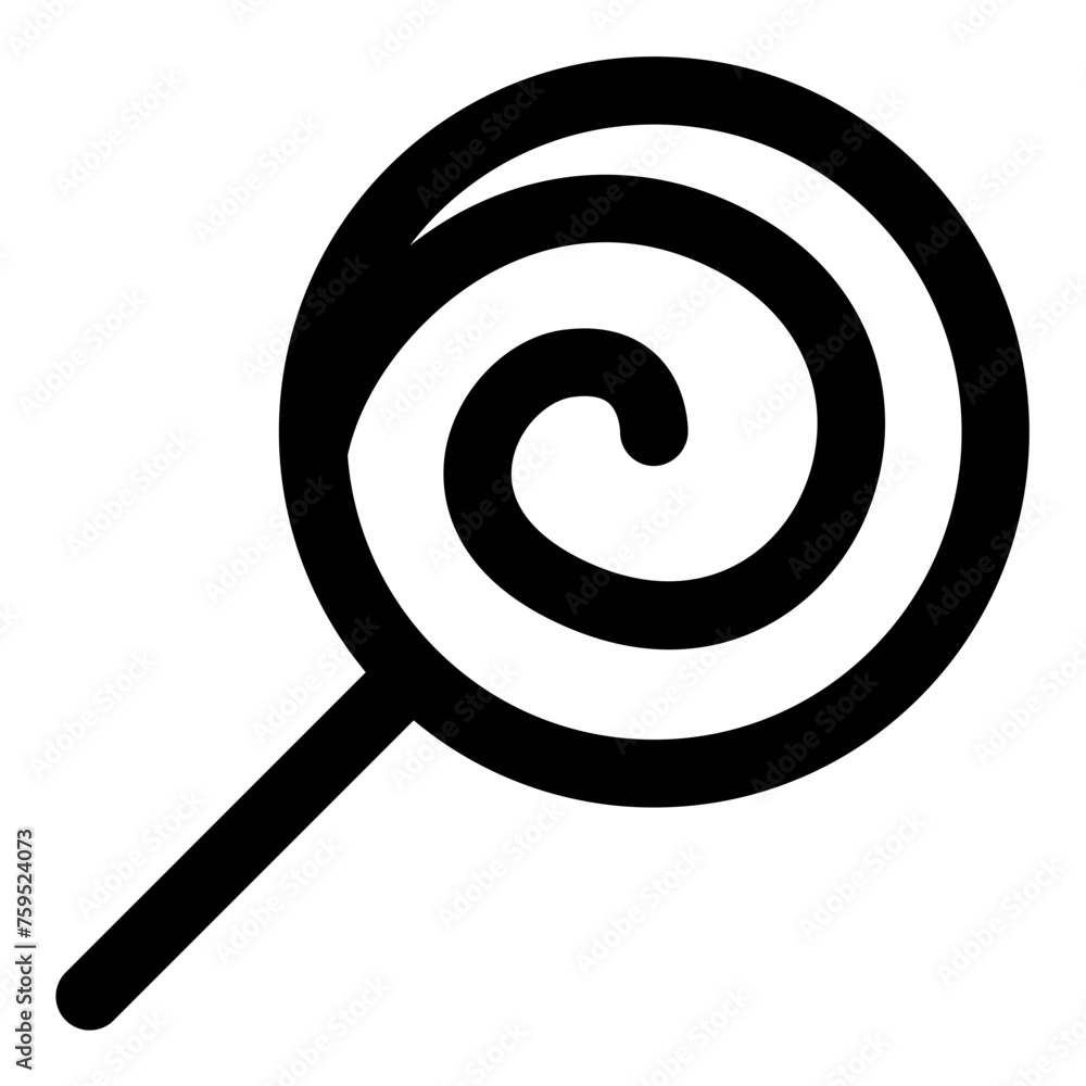 Icon of a lollipop in outline style vector. Use for web, app, mobile design, infographic, etc Icon of a lollipop in outline style vector. Use for web, app, mobile design, infographic, etc
