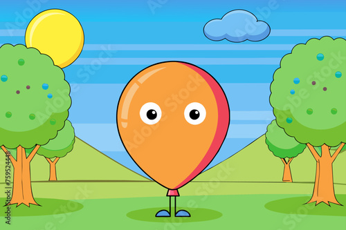 balloon background is tree