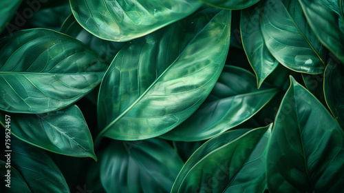 abstract green leaf texture, nature background