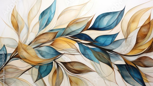 abstract leaf harmonies