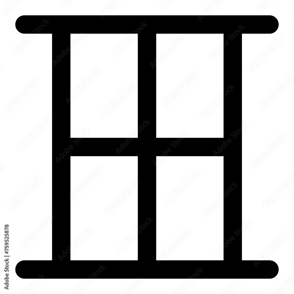 Window icon in outline style. Simple home airflow vector illustration — pixel-perfect icon. Window icon in outline style. Simple home airflow vector illustration — pixel-perfect icon.
